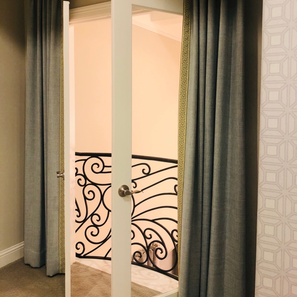 4 custom green drape panels 8ft X 4ft